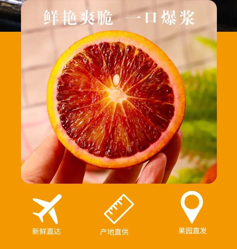 【口感号称橙子界的“劳斯莱斯”| 四川·塔罗科血橙 】仅18.8元=5斤特惠装,28.8元=9斤大果特惠装,34.8元=9斤大果礼盒装,果肉滑嫩Q弹,伴有淡淡玫瑰香~汁水丰富,现摘现发!丰富维C,增强抵抗力!番茄红素、胡萝卜素等,促进血液循环,改善手脚冰冷、贫血等状况;彩箱装送手提绳,健康送礼佳品~
