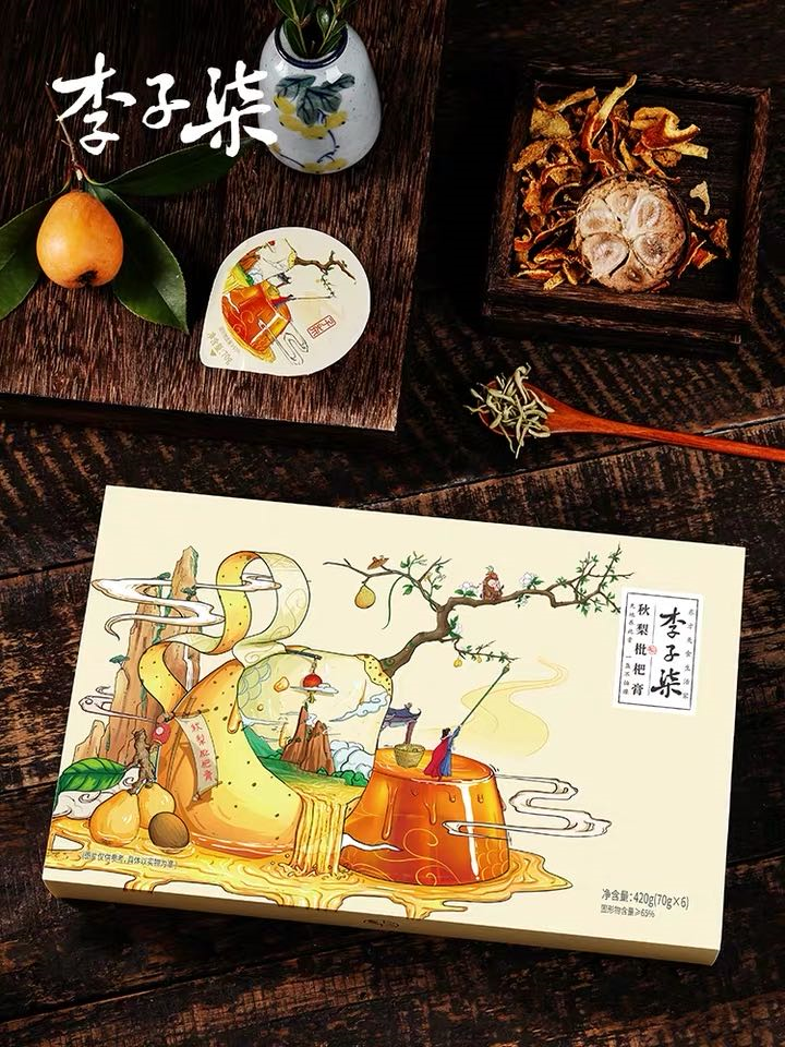 【千千生鲜 | 李子柒品牌】润养四季的中式“甜品”!仅19.9元=1盒装抢【李子柒秋梨枇杷膏】,一天一盏,润肺不上火,秋冬必备!