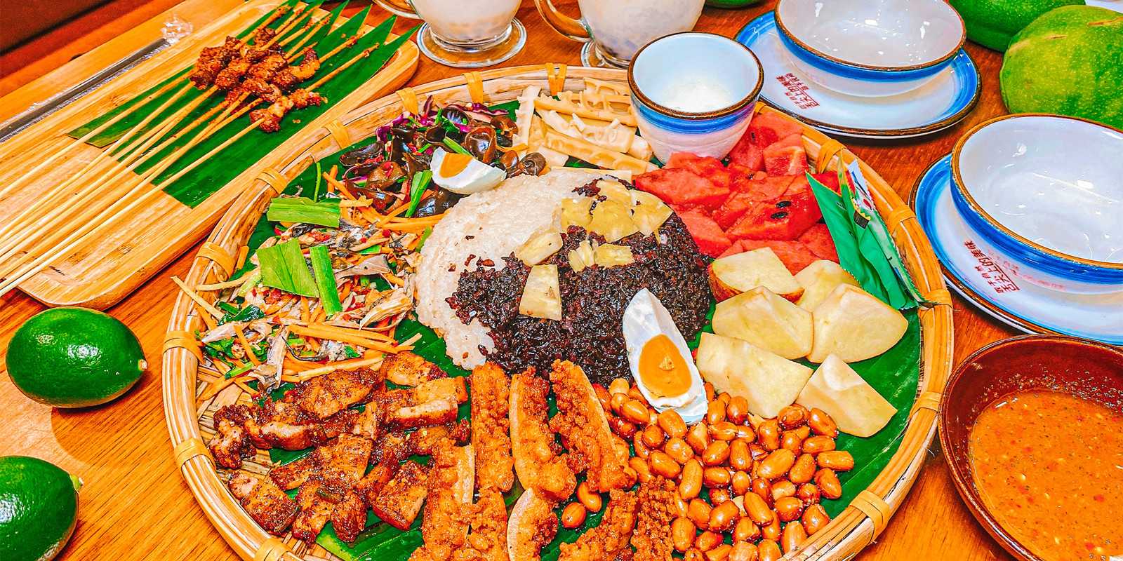碳烤五花 景颇手撕鬼鸡 傣味炸猪皮 江城小黄牛肉串…1600_800