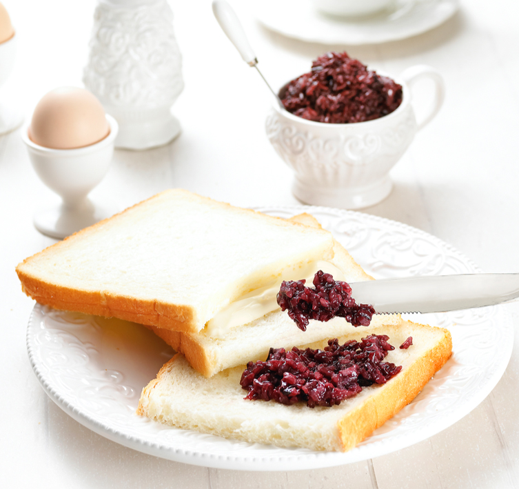 9元【breadtalk面包新语紫米面包】!三层吐司双夹心!